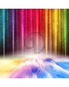 Colorful Lights Computer Printed Photography Backdrop XLX-205