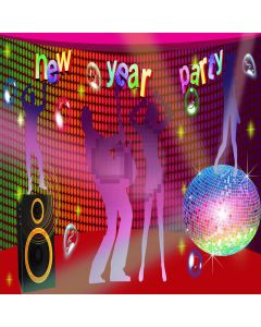 New Year Party  Computer Printed Photography Backdrop XLX-209