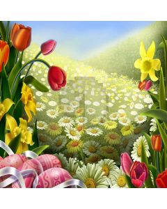 Charming Flowers Computer Printed Photography Backdrop XLX-225