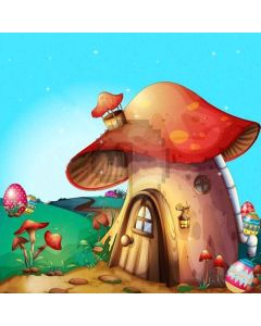 Lovely Mushroom Cabin Computer Printed Photography Backdrop XLX-245