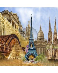 Famous Buildings Computer Printed Photography Backdrop XLX-267
