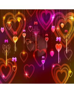Heart Pattern Computer Printed Photography Backdrop XLX-273