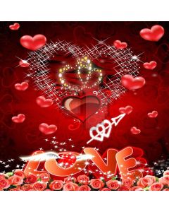 Eternal Love Computer Printed Photography Backdrop XLX-281