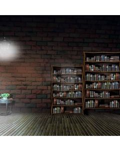Little Bookshelf Computer Printed Photography Backdrop XLX-339