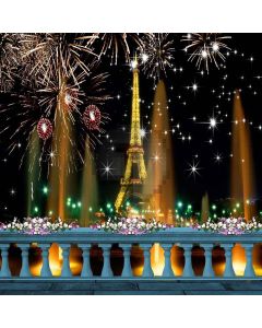 City Fireworks Computer Printed Photography Backdrop XLX-433