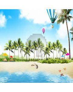 Seaside View Computer Printed Photography Backdrop XLX-458