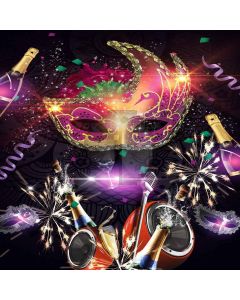 Magical Masks Computer Printed Photography Backdrop XLX-481