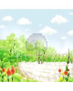 Spring Blooming  Computer Printed Photography Backdrop XLX-507