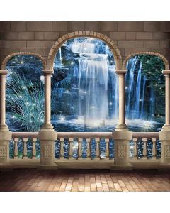 Arched Pillars Computer Printed Photography Backdrop XLX-513