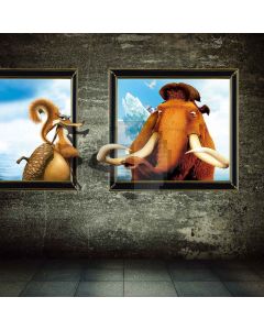 Stereoscopic Animals  Computer Printed Photography Backdrop XLX-523