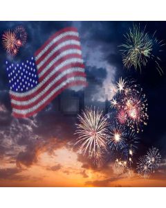 Gorgeous Fireworks  Computer Printed Photography Backdrop XLX-556