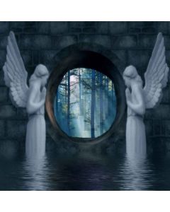 Guardian Angel  Computer Printed Photography Backdrop XLX-582