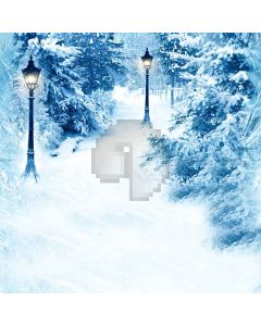 Snowy Trees Computer Printed Photography Backdrop XLX-628