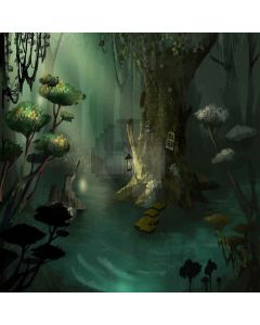Silent Forest Computer Printed Photography Backdrop XLX-637