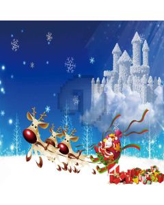 Santa Claus Computer Printed Photography Backdrop XLX-653
