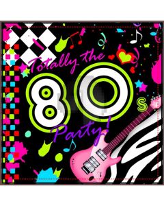 80S Guitar Party Note Heart-Shaped Computer Printed Photography Backdrop XYZ-836