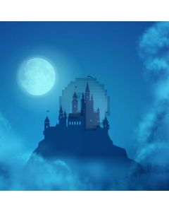 Moon Castle Smoke Computer Printed Photography Backdrop XYZ-984
