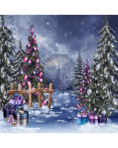 Wonderful Christmas Tree Digital Printed Photography Backdrop YHA-078