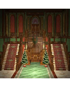 Christmas Church Digital Printed Photography Backdrop YHA-122