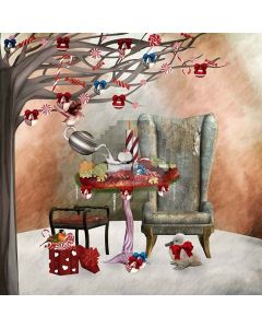 Leisure Christmas Digital Printed Photography Backdrop YHA-133