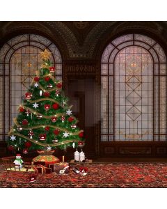 Briliant Christmas Tree Digital Printed Photography Backdrop YHA-147
