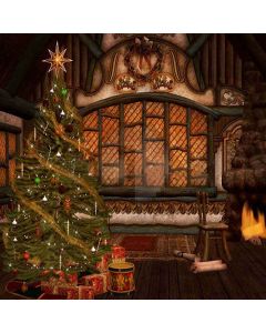 Warm Hearted Christmas Tree Digital Printed Photography Backdrop YHA-150
