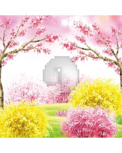Spring Flowers Digital Printed Photography Backdrop YHA-199