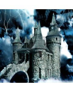 Terrified Castle Digital Printed Photography Backdrop YHA-278