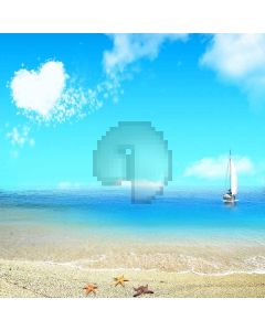 Romantic Ocean Digital Printed Photography Backdrop YHA-328