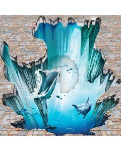 Cute Whale Digital Printed Photography Backdrop YHA-373