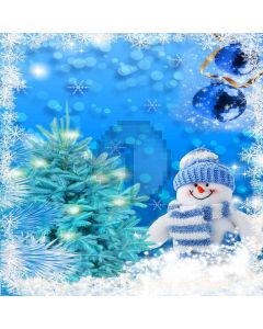 Happy Snowman Digital Printed Photography Backdrop YHA-402