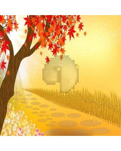 Charming Leaves Digital Printed Photography Backdrop YHA-409