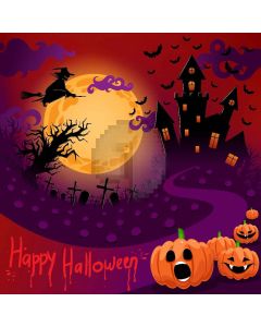 Halloween Night Digital Printed Photography Backdrop YHA-425