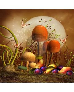 Lovely Mushrooms Digital Printed Photography Backdrop YHA-433