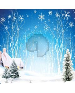 Crystal Snowflakes Digital Printed Photography Backdrop YHA-438