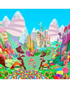 Cartoon Castle Digital Printed Photography Backdrop YHA-496
