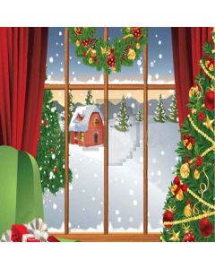 Christmas Wreath Digital Printed Photography Backdrop YHA-510