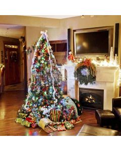 Extraordinary Xmas Tree Digital Printed Photography Backdrop YHA-511