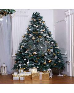 Vibrant Xmas Tree Digital Printed Photography Backdrop YHA-513