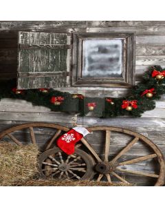 Endearing Xmas Stockings Digital Printed Photography Backdrop YHA-514