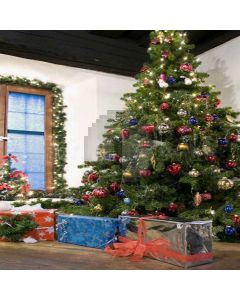 Huge Xmas Tree Digital Printed Photography Backdrop YHA-520