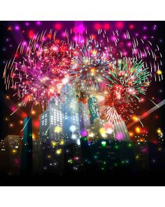 Fantastic Fireworks Digital Printed Photography Backdrop YHA-555