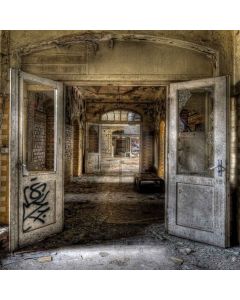 Dilapidated House Digital Printed Photography Backdrop YHB-142