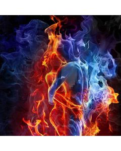 Ice And Fire Digital Printed Photography Backdrop YHB-221