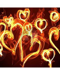 Fire Hearts Digital Printed Photography Backdrop YHB-288