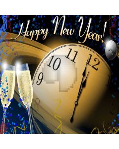 New Year Countdown Computer Printed Photography Backdrop YKY-195