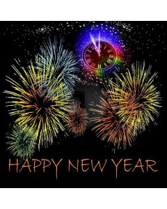 Happy New Year  Computer Printed Photography Backdrop YKY-199