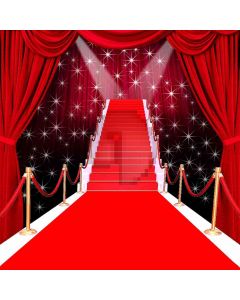 Glorious Red Carpet With Curtain Computer Printed Photography Backdrop ZJZ-022