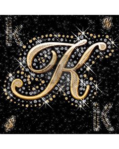 English letters inlaid rhinestones Computer Printed Photography Backdrop ZJZ-024