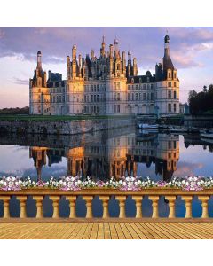 Riverside Castle Computer Printed Photography Backdrop ZJZ-077